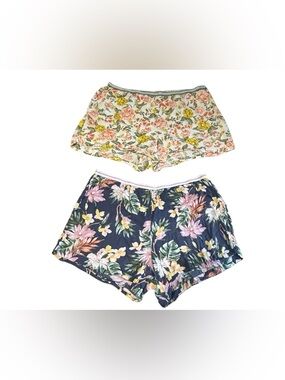 Old Navy XL Floral Shorts Bundle (2) Oversized Lounge Boho